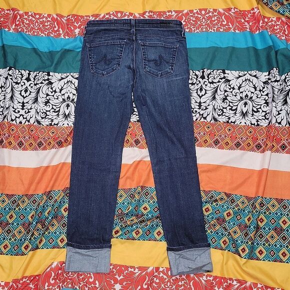 AG Adriano Goldschmied The Stevie Cuff Slim Straight Cuffed Jeans Bundle Size 25 - Picture 6 of 14
